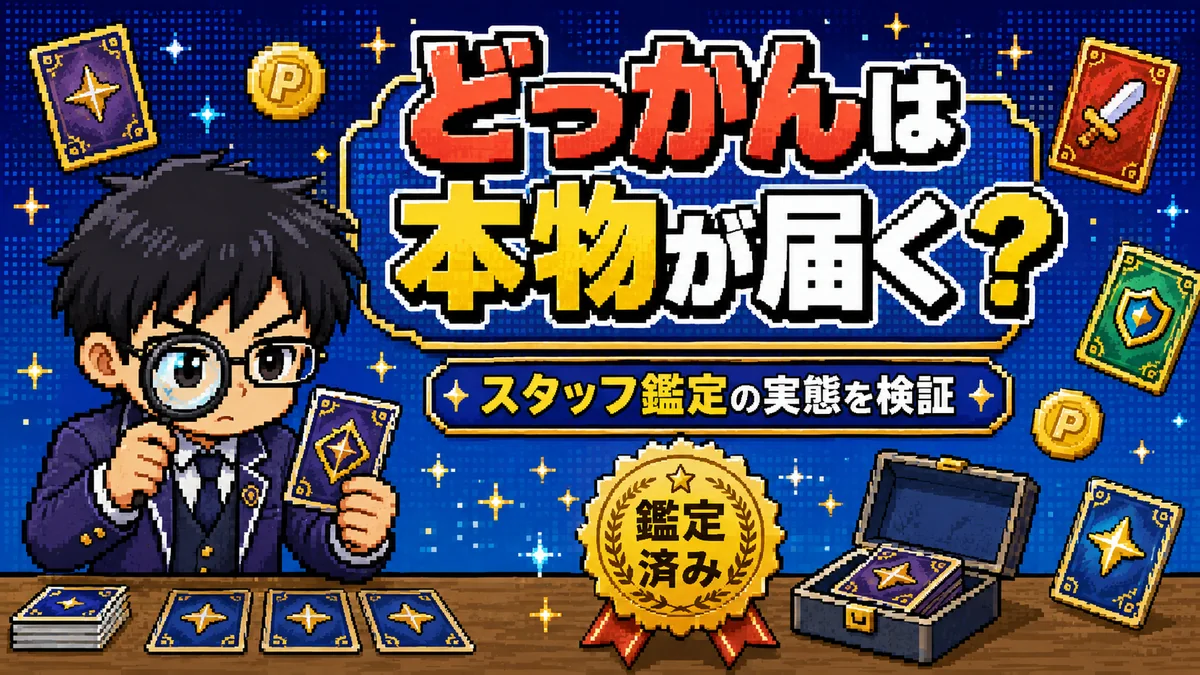 どっかん!トレカは本物が届く？評判・鑑定体制・実際の中身を徹底検証