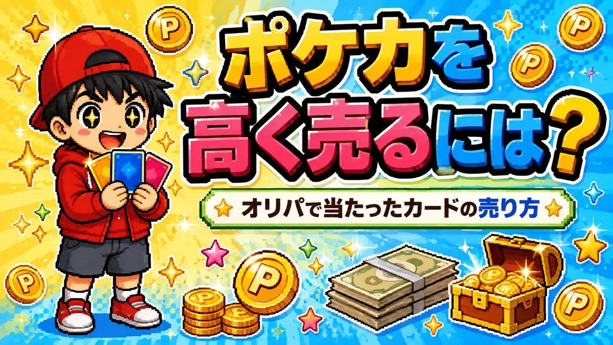 ポケカを高く売るコツを検証するオリタ